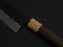 Load image into Gallery viewer, TSUNEHISA AOGAMI SUPER CORE STAINLESS CLAD TSUCHIME KUROUCHI SANTOKU 170MM ROSEWOOD HANDLE
