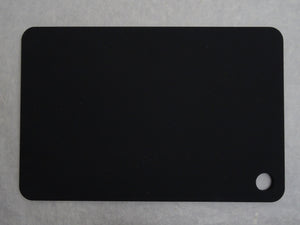 ASAHI MATTE BLACK RUBBER CHOPPING BOARD 370 x 245 x 8mm