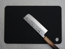 Load image into Gallery viewer, ASAHI MATTE BLACK RUBBER CHOPPING BOARD 370 x 245 x 8mm
