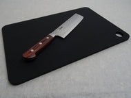 ASAHI MATTE BLACK RUBBER CHOPPING BOARD 370 x 245 x 8mm