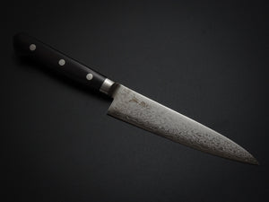 OUL VG-10 DAMASCUS PETTY 135MM BLACK PAKKA HANDLE