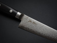 Load image into Gallery viewer, OUL VG-10 DAMASCUS PETTY 135MM BLACK PAKKA HANDLE
