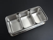 Load image into Gallery viewer, JAPANESE STAINLESS STEEL 3 GASTRONORM PANS SET
