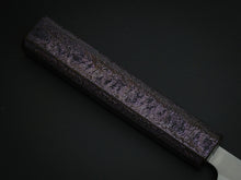 Load image into Gallery viewer, KICHIJI SHIROGAMI-1 STAINLESS CLAD PARING 80MM URUSHI/LACQUERED OCTAGONAL OAK HANDLE
