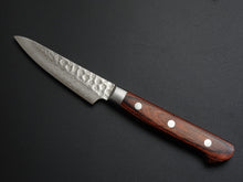 Load image into Gallery viewer, KICHIJI VG-10 33 LAYER HAMMERED DAMASCUS PARING KNIFE 80MM
