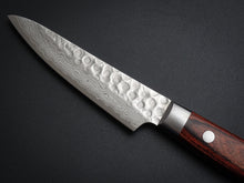 Load image into Gallery viewer, KICHIJI VG-10 33 LAYER HAMMERED DAMASCUS PARING KNIFE 80MM
