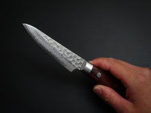 Load image into Gallery viewer, KICHIJI VG-10 33 LAYER HAMMERED DAMASCUS PARING KNIFE 80MM
