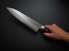 Load image into Gallery viewer, KICHIJI VG-10 33 LAYER HAMMERED DAMASCUS GYUTO 180MM*
