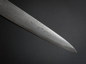 HATSUGOKORO AOGAMI-1 DAMASCUS SUJIHIKI 240MM WITH OCTAGONAL WALNUT HANDLE FORGED BY SATOSHI NAKAGAWA