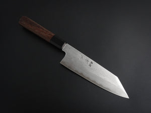 HATSUGOKORO AOGAMI-1 DAMASCUS KIRITSUKE BUNKA 180MM WITH OCTAGONAL WALNUT HANDLE FORGED BY SATOSHI NAKAGAWA