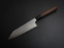 Load image into Gallery viewer, HATSUGOKORO AOGAMI-1 DAMASCUS KIRITSUKE BUNKA 180MM WITH OCTAGONAL WALNUT HANDLE FORGED BY SATOSHI NAKAGAWA
