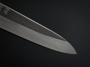 HATSUGOKORO SHIROGAMI-3 HONYAKI GYUTO 240MM WITH KARIN/QUINCE HANDLE FORGED BY SATOSHI NAKAGAWA