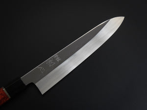 HATSUGOKORO SHIROGAMI-3 HONYAKI GYUTO 240MM WITH KARIN/QUINCE HANDLE FORGED BY SATOSHI NAKAGAWA