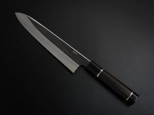 HATSUGOKORO SHIROGAMI-3 HONYAKI GYUTO 240MM WITH EBONY HANDLE FORGED BY SATOSHI NAKAGAWA