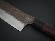 Load image into Gallery viewer, YU KUROSAKI AOGAMI SUPER KOKUSEN SANTOKU ROSE WOOD HANDLE
