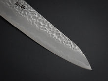 Load image into Gallery viewer, KICHIJI SHIROGAMI-1 / STAINLESS CLAD HAMMERED GYUTO 180MM OCTAGONAL HANDLE
