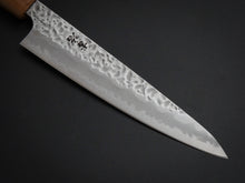 Load image into Gallery viewer, KICHIJI SHIROGAMI-1 / STAINLESS CLAD HAMMERED PETTY 135MM OCTAGONAL HANDLE
