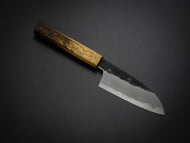 HADO SUMI SHIROGAMI-2 KO-SANTOKU 110MM BURNT OAKWOOD HANDLE