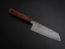 Load image into Gallery viewer, HADO KIRISAME SHIROGAMI-1 STAINLESS CLAD BUNKA 180MM SCORCHED OAKWOOD HANDLE
