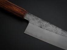 Load image into Gallery viewer, HADO KIRISAME SHIROGAMI-1 STAINLESS CLAD BUNKA 180MM SCORCHED OAKWOOD HANDLE
