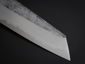 HADO KIRISAME SHIROGAMI-1 STAINLESS CLAD BUNKA 180MM SCORCHED OAKWOOD HANDLE