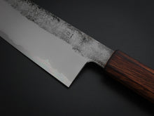 Load image into Gallery viewer, HADO KIRISAME SHIROGAMI-1 STAINLESS CLAD BUNKA 180MM SCORCHED OAKWOOD HANDLE
