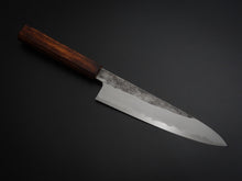 Load image into Gallery viewer, HADO KIRISAME SHIROGAMI-1 STAINLESS CLAD GYUTO 210MM SCORCHED OAKWOOD HANDLE
