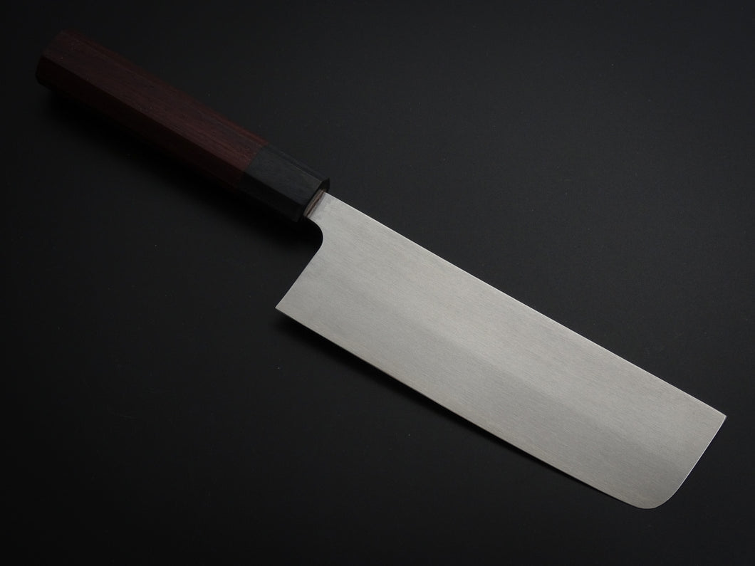 SHUNGO OGATA GINSAN NAKIRI 165MM OCTAGONAL ROSE WOOD HANDLE