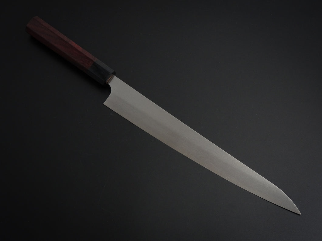 SHUNGO OGATA GINSAN SUJIHIKI 270MM OCTAGONAL ROSE WOOD HANDLE