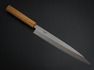 KICHIJI ALL AUS-8 STAINLESS YANAGIBA 240MM OCTAGONAL OAK WOOD HANDLE
