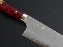 Load image into Gallery viewer, NIGARA SG2 MIGAKI HAMMERED SANTOKU 180MM ACRYLIC HANDLE
