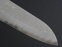 Load image into Gallery viewer, NIGARA SG2 MIGAKI HAMMERED SANTOKU 180MM ACRYLIC HANDLE
