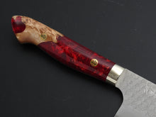 Load image into Gallery viewer, NIGARA SG2 MIGAKI HAMMERED SANTOKU 180MM ACRYLIC HANDLE
