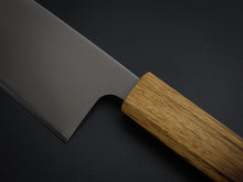 Load image into Gallery viewer, KICHIJI ALL AUS-8 SANTOKU KNIFE 165MM BURNT OAKWOOD HANDLE
