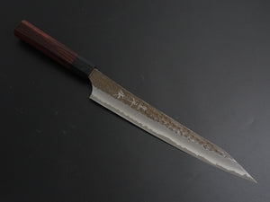 YU KUROSAKI AOGAMI SUPER KOKUSEN SUJIHIKI 240MM ROSE WOOD HANDLE