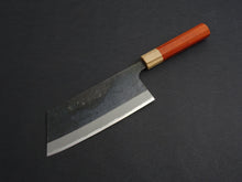 Load image into Gallery viewer, KICHIJI SHIROGAMI 2 SOFT IRON CLAD CLEAVER WITH PADAUK WOOD HANDLE
