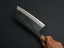 Load image into Gallery viewer, KICHIJI SHIROGAMI 2 SOFT IRON CLAD CLEAVER WITH PADAUK WOOD HANDLE
