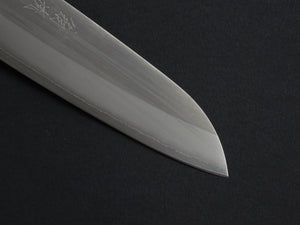 OUL SHIROGAMI-1 STAINLESS CLAD SANOTKU 165MM BURNT OAK HANDLE