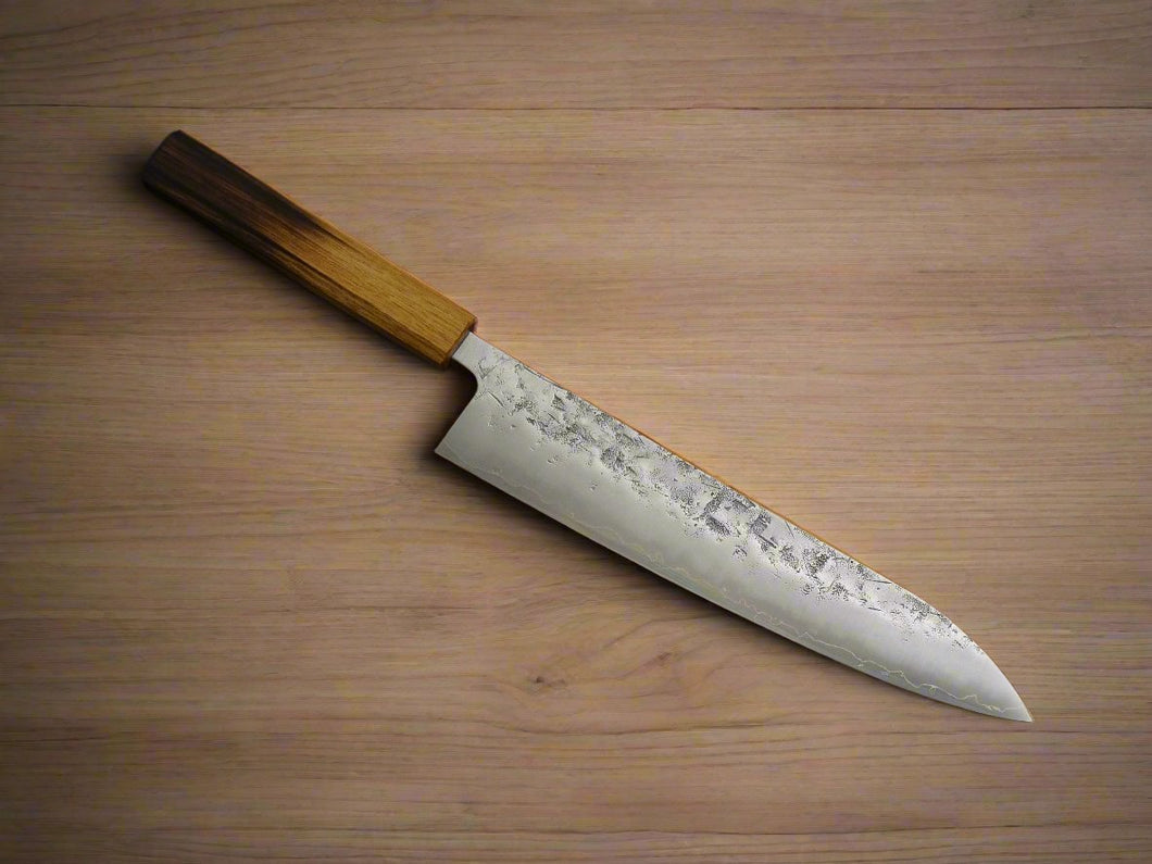 OUL SLD WASHIJI STAINLESS CLAD GYUTO 240MM BURNT OAK HANDLE