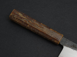 HADO SUMI SHIROGAMI-2 KO-BUNKA 130MM CHERRY BARK WITH OAK CORE HANDLE