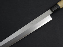 Load image into Gallery viewer, KICHIJI JOSAKU LEFT HANDED YANAGIBA 300MM OCTAGONAL MAGNOLIA HANDLE
