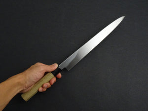 KICHIJI JOSAKU LEFT HANDED YANAGIBA 300MM OCTAGONAL MAGNOLIA HANDLE