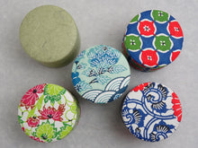 Load image into Gallery viewer, WASHI TEA CADDY (DIFFERENT COLOUR/PATTERNS)
