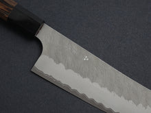 Load image into Gallery viewer, NIGARA AOGAMI SUPER CORE STAINLESS CLAD MIGAKI HAMMERED BUNKA 180MM
