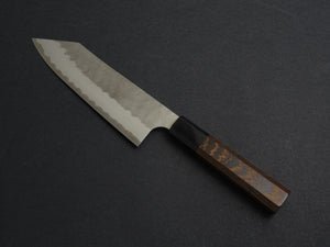 NIGARA AOGAMI SUPER CORE STAINLESS CLAD MIGAKI HAMMERED BUNKA 180MM