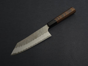 NIGARA AOGAMI SUPER CORE STAINLESS CLAD MIGAKI HAMMERED BUNKA 180MM