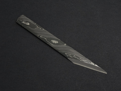 MASUDA YOSHIHIDE SHIROGAMI-2 DAMASCUS KIRIDASHI KNIFE