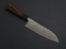 Load image into Gallery viewer, KAMOTOU SG2 DAMASCUS KUROZOME SANTOKU 180MM WENGE HANDLE
