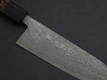 Load image into Gallery viewer, KAMOTOU SG2 DAMASCUS KUROZOME SANTOKU 180MM WENGE HANDLE
