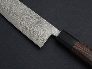 KAMOTOU SG2 DAMASCUS KUROZOME SANTOKU 180MM WENGE HANDLE